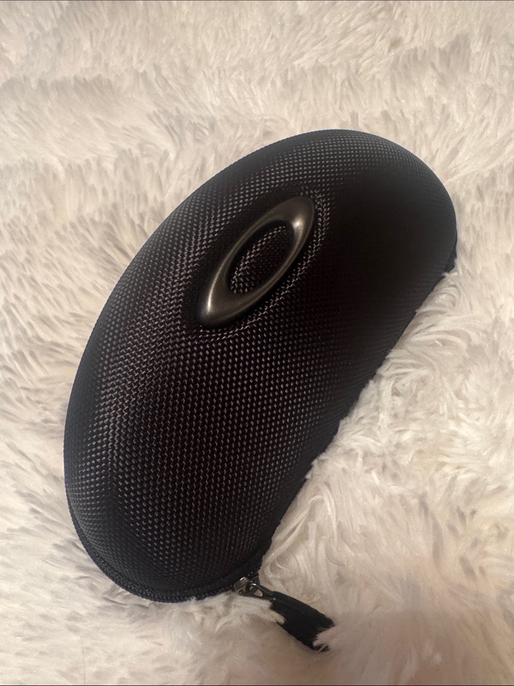 Oakley Soft Vault Sunglass Case Zipper Closure  Nylon Black silver logo NWOT!!!